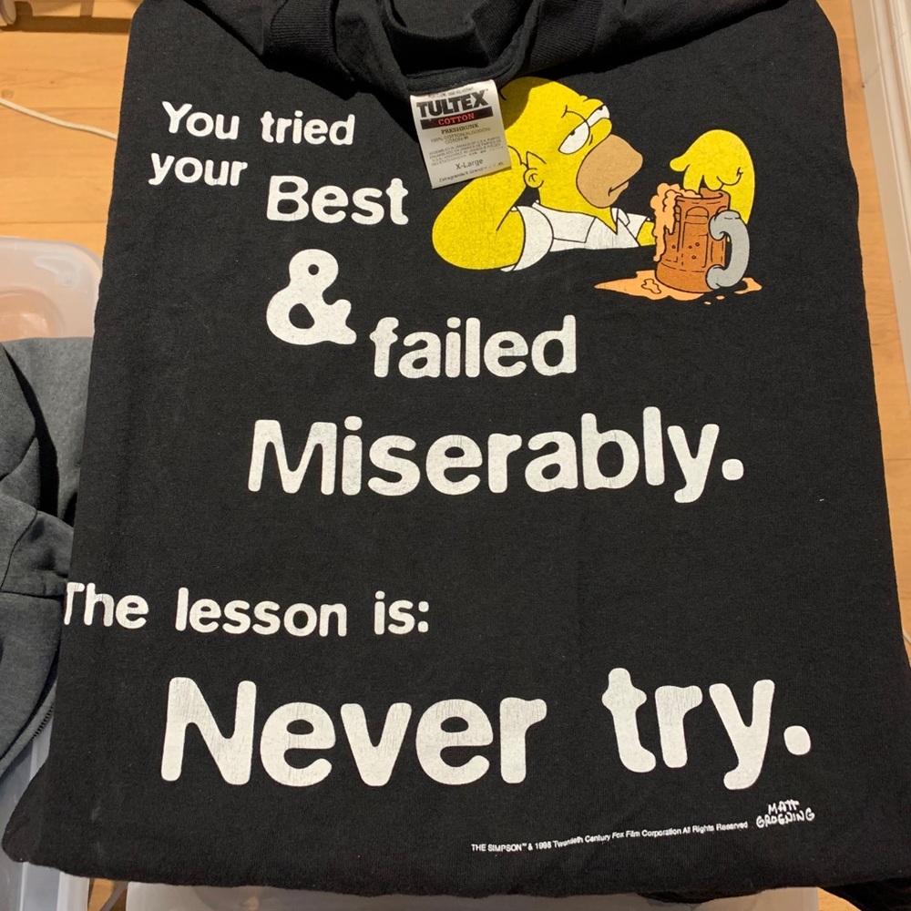 ▪️1998 Matt Groening Homer Simpson Tee (Fits L-XL)